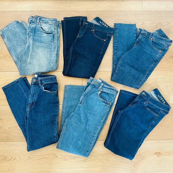 Bundle of 6 pairs of Jeans (ASOS and Gap) - Picture 1 of 4